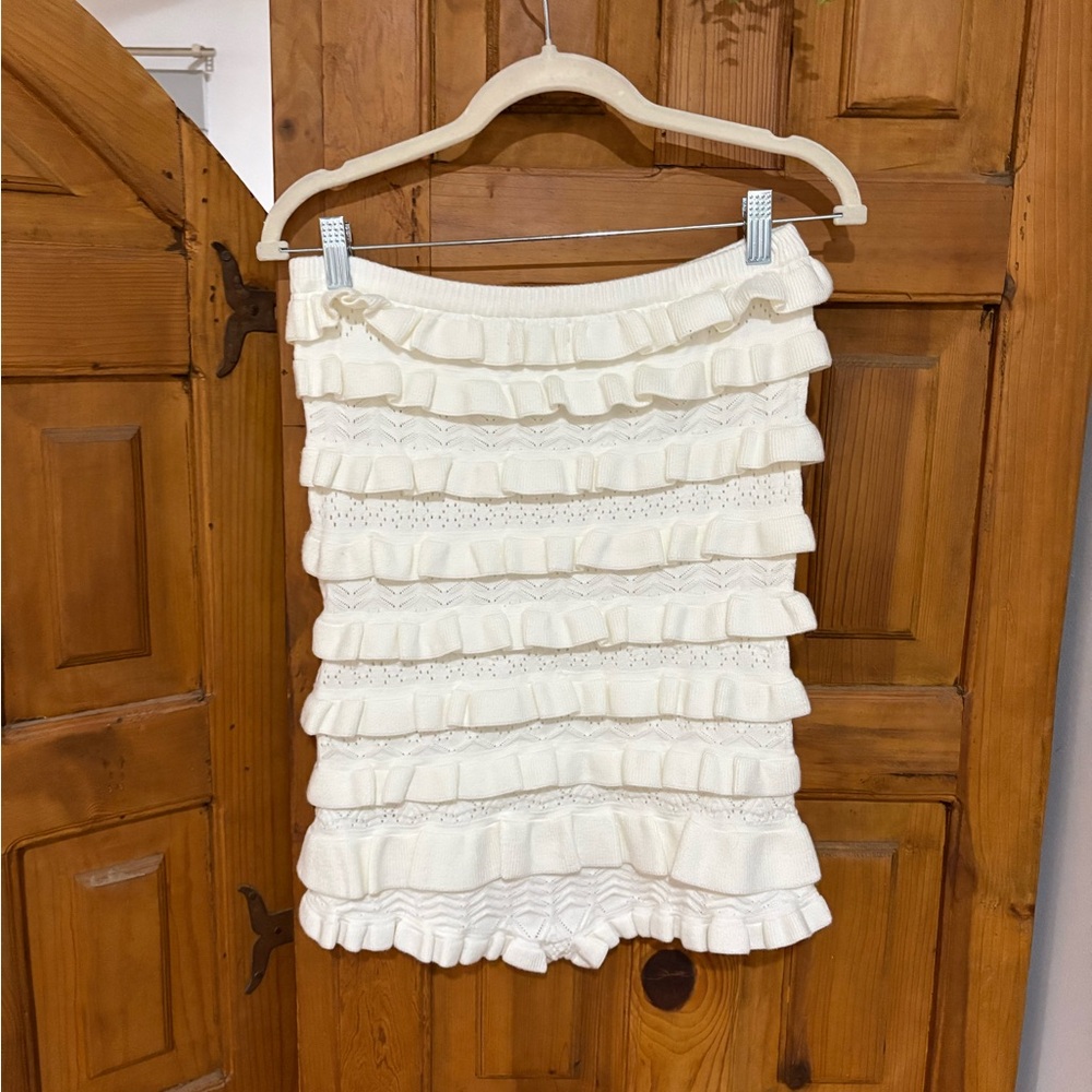 Edikted Knit Ruffled Romper - Picture 3 of 4